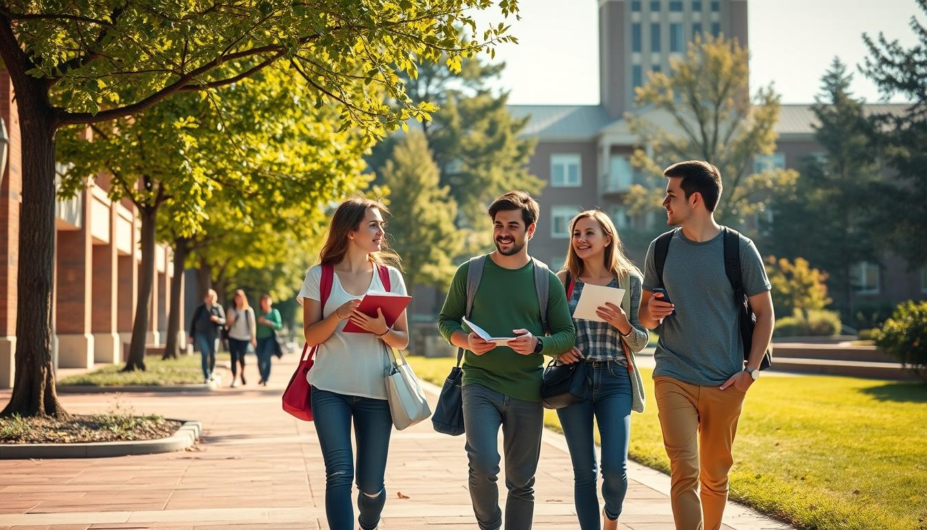 University campus and scholarly atmosphere in Paris